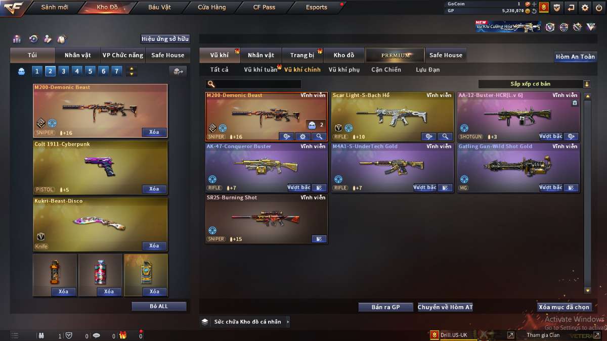 shop acc cf uy tin gia re